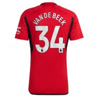 Camiseta Manchester United Donny van de Beek #34 Primera Equipación 2023-24 manga corta